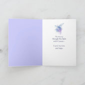 In Deepest Sympathy Beautiful Blue Draquelly Karte (Innenseite)