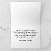 In Deepest Sympathy Card (Big Card) Karte (Innenseite)