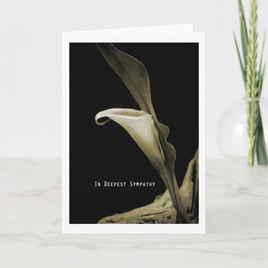 in deepest sympathy karte (Vorderseite)