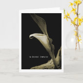 in deepest sympathy karte (Gelbe Blume)