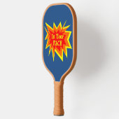 In deinem Gesicht strahlend blauer Smack-Talk serv Pickleball Schläger (Links)