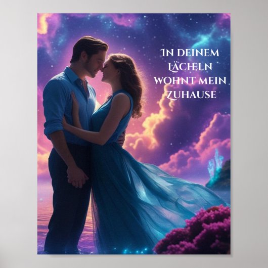 In deinem Lächeln wohnt mein Zuhause Poster (Vorne)