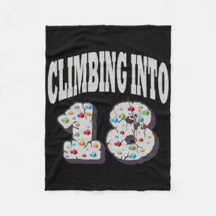 In den 18. Geburtstag mit Bouldering steigen Fleecedecke