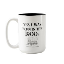 In den 1900er Jahren geborene Tasse, lustiges Gag-