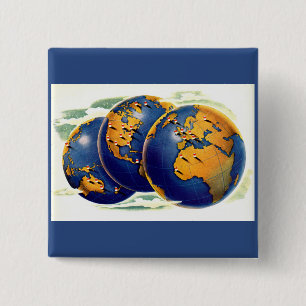 In den 1940er Jahren wandelt sich die Welt drei We Button