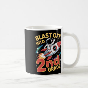 In den 2. Schuljahr Weltraum zurück zur Schule Sec Kaffeetasse