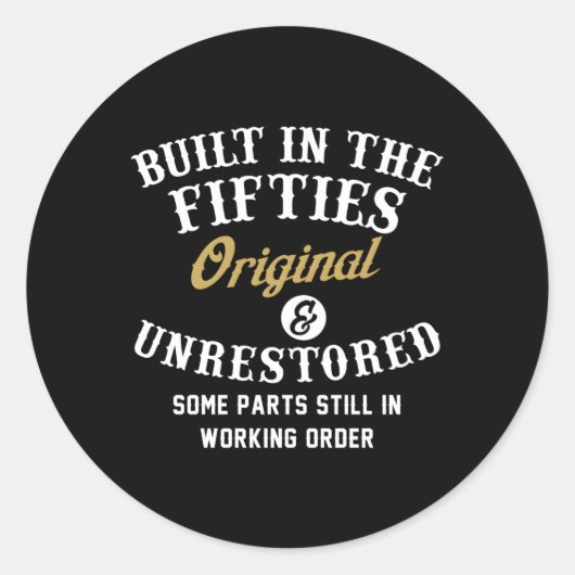 In den 50er Jahren erbaut, unrestauriert, einige P Runder Aufkleber (Vorderseite)