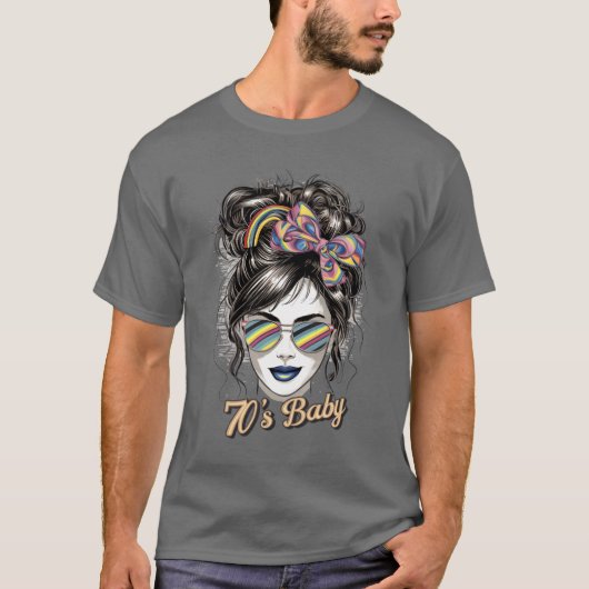 In den 70ern geboren Geschenk T-Shirt (Vorderseite)