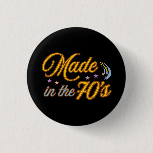 In den 70ern Retro Vintage hergestellt Button