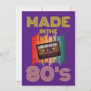 IN DEN 80ER JAHREN HERGESTELLTE VINTAGE-KASSETTENB EINLADUNG