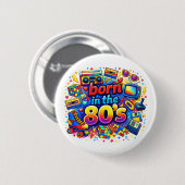 In den 80ern geboren button (Vorne & Hinten)