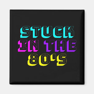 In den 80ern stecken Retro-Neon Magnet
