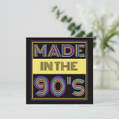 IN DEN 90ER JAHREN GESCHAFFENE TYPOGRAFISCHE FASHI EINLADUNG (Stehend Vorderseite)