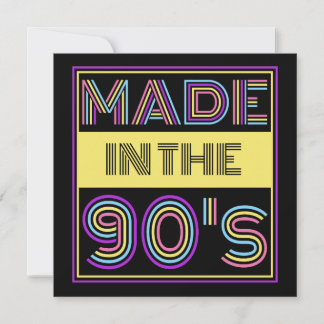 IN DEN 90ER JAHREN GESCHAFFENE TYPOGRAFISCHE FASHI EINLADUNG