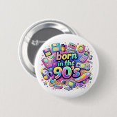 In den 90ern geboren button (Vorne & Hinten)