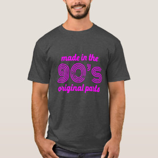IN DEN 90ERN Hergestellt ORIGINALTEILE Mädchen T-Shirt