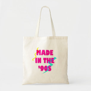 In den 90ern hergestellt Retro-Neon-Personalisiert Tragetasche
