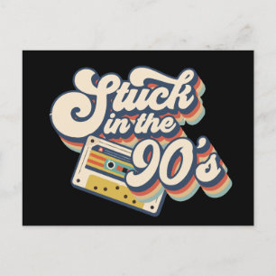 In den 90ern stecken feiertagspostkarte