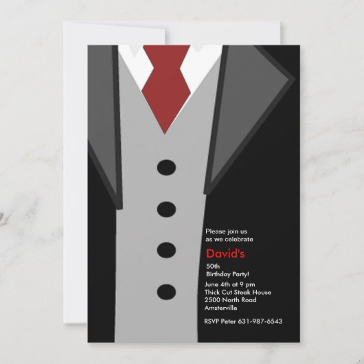 In den 90ern verkleidet einladung (Vorderseite)