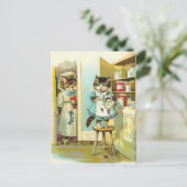 In den Akten gefangen Postkarte (Stehend Vorderseite)