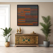 In den aktuellen sechs Schwellenwerten Abstrakt Pa Poster