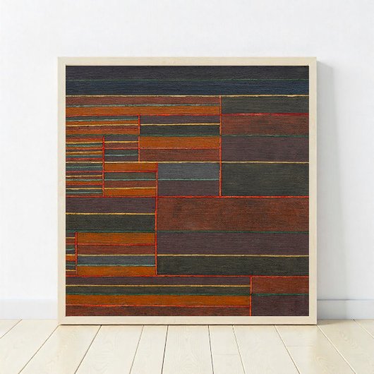 In den aktuellen sechs Schwellenwerten Abstrakt Pa Poster