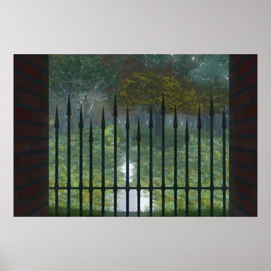 In den alten Wald drucken Poster (Vorne)