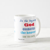 In den Anfang Gott erschaffen Kaffeetasse (VorderseiteRechts)