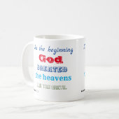 In den Anfang Gott erschaffen Kaffeetasse (Vorderseite Links)