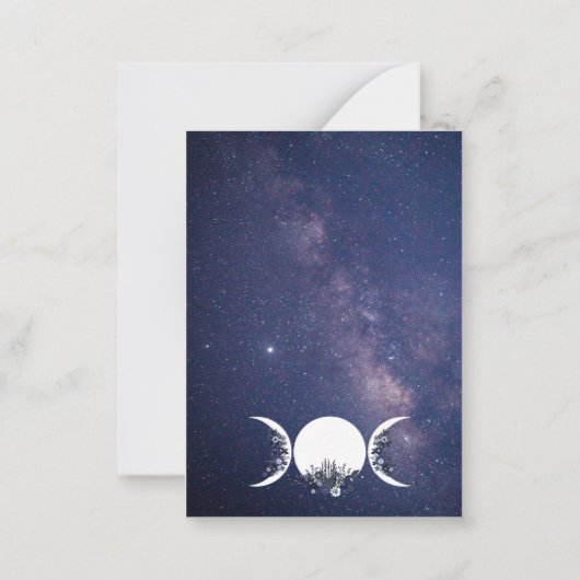 In den Armen der Goddess Ashes Card Mitteilungskarte (Rückseite)