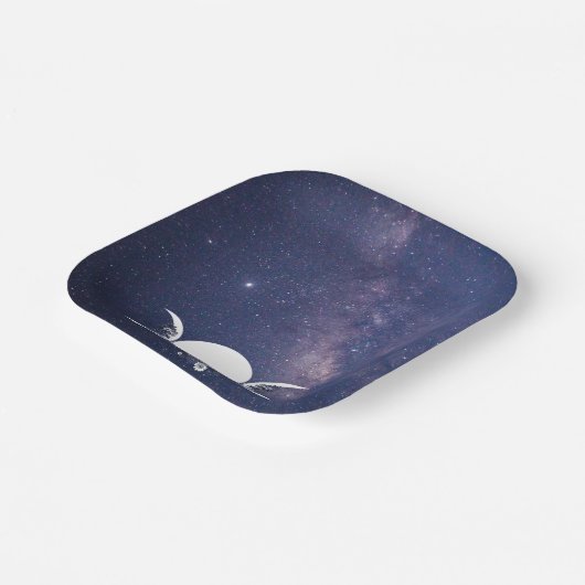 In den Armen der Göttin Heide Pappteller (Gewinkelt)