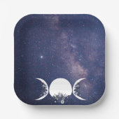 In den Armen der Göttin Heide Pappteller (Vorderseite)