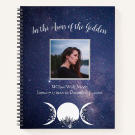 In den Armen des gottesfürchtigen heidnischen Gedä Notizblock