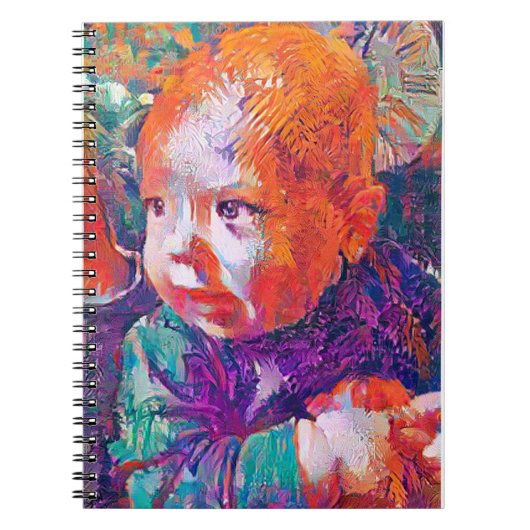 in den Augen eines Babys whimsical A.I. hell. Notizblock (Vorderseite)
