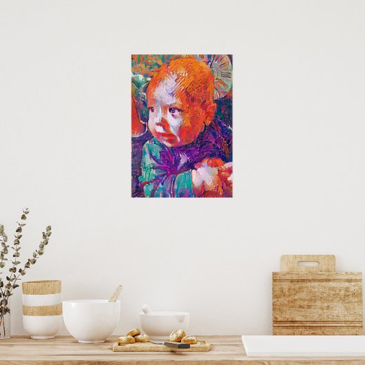 in den Augen eines Babys whimsical A.I. hell. Poster (Küche)