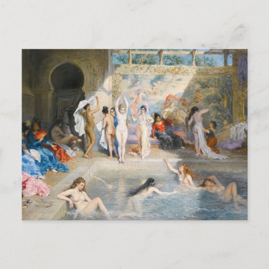 In den Bädern | A. L. Prévost Postkarte (Vorderseite)