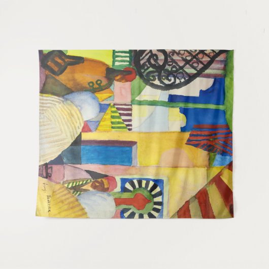 In den Basaren | Auguste Macke | Wandteppich (Vorderseite (Horizontal))