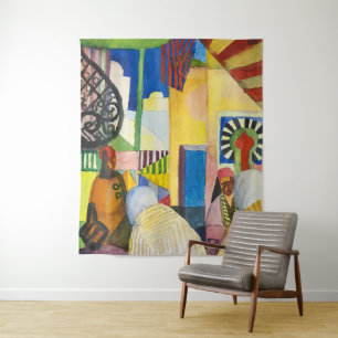 In den Basaren   Auguste Macke   Wandteppich