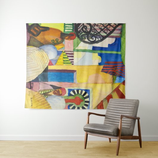 In den Basaren | Auguste Macke | Wandteppich (Beispiel (Horizontal))