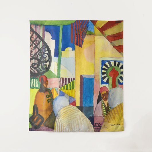 In den Basaren | Auguste Macke | Wandteppich (Vorderseite)
