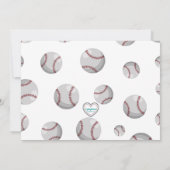 In den Baseball-Geburtstag einschwingen Einladung (Rückseite)