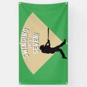 In den Baseball-Geburtstag schwingen Banner (Vertikal)
