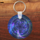 In den Blue Fraktal Schlüsselanhänger (Vorderseite)