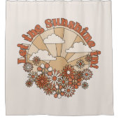 In den Blume Groovy Daisy Hippie den Sonnenschein  Duschvorhang (Vorderseite)