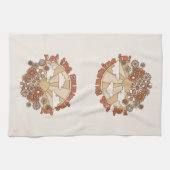 In den Blume Groovy Daisy Hippie den Sonnenschein Geschirrtuch (Horizontal)