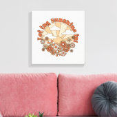 In den Blume Groovy Daisy Hippie den Sonnenschein  Leinwanddruck (Insitu (Wohnzimmer))