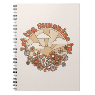 In den Blume Groovy Daisy Hippie den Sonnenschein Notizblock