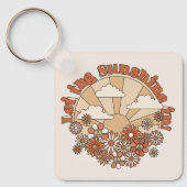 In den Blume Groovy Daisy Hippie den Sonnenschein  Schlüsselanhänger (Vorderseite)