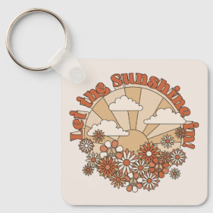 In den Blume Groovy Daisy Hippie den Sonnenschein  Schlüsselanhänger