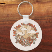 In den Blume Groovy Daisy Hippie den Sonnenschein  Schlüsselanhänger (Vorderseite)